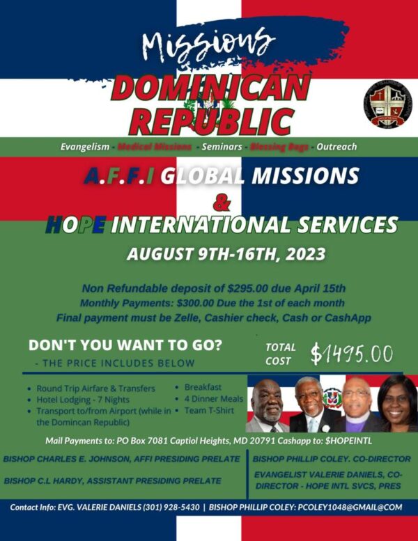 Events – Apostolic Faith Fellowship International 